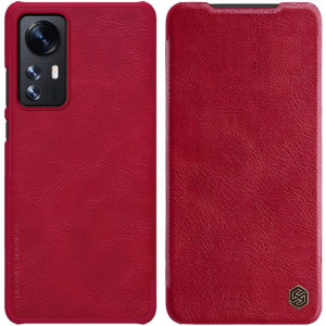 Nillkin Qin etui do Xiaomi 12/12X Czerwone