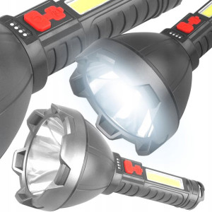 Latarka Ręczna Ltc 1-led 3w 400lm+cob 700lm