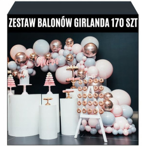 170 sztuk Zestaw Balony Girlandy do Dekoracja