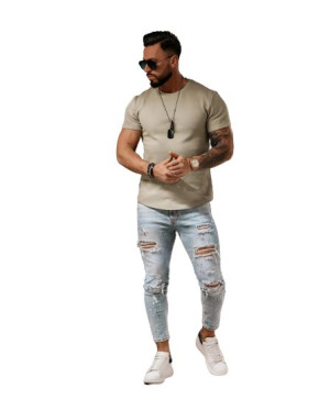 T-shirt męski OLAVOGA EVAN khaki - L