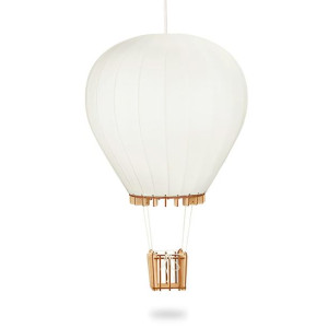 Deku Balon Lampa wisząca dekoracyjna drewniana Biała oprawka L570658