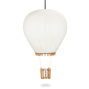 Deku Balon Lampa wisząca dekoracyjna drewniana Czarna oprawka L570665