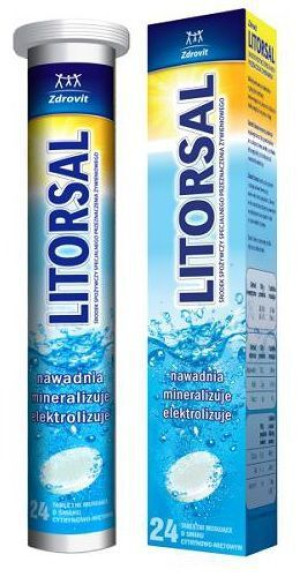 Zdrovit Litorsal równowaga wodno-elektrolitowa 24 tabletek musujących