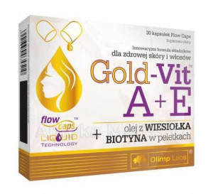 Olimp Gold-Vit A+E z wiesiołkiem i biotyną 30 kapsułek
