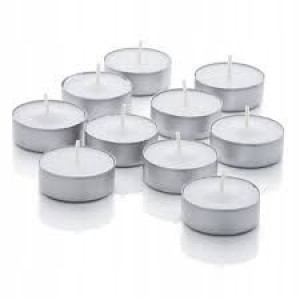 Podgrzewacze tealight białe 4h 10 sztuk