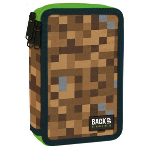 Backup Piórnik Trzykomorowy Z Wyposażeniem Klocki