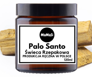 Palo Santo Rzepakowa Świeca Zapachowa 120Ml