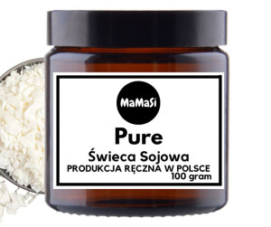 Pure 120Ml Świeca Bezzapachowa Sojowa