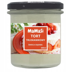 Truskawkowy Tort Świeca Sojowa 300Ml Zapachowa