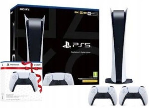 Konsola Sony PlayStation 5 Digital (PS5) 825GB SSD  + 2x DualSense
