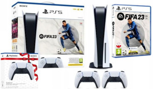 Konsola Sony PlayStation 5 PS5 825GB BLU-RAY + 2x DualSense + FIFA 23