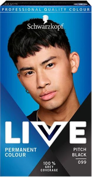 SCHWARZKOPF Live Men - Farba 099 PITCH BLACK