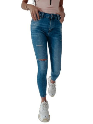 Spodnie damskie jeansowe OLAVOGA ELLA 5152 niebieskie - L