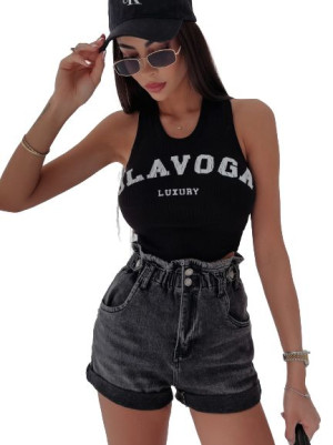 Spodenki damskie jeansowe OLAVOGA MALI 177 czarne - M