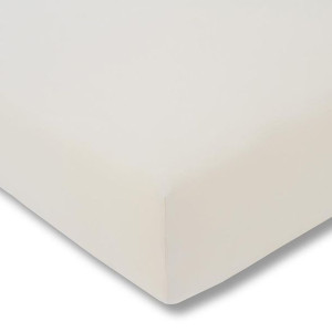 Prześcieradło Zwirn-Jersey kość słoniowa 100x200
