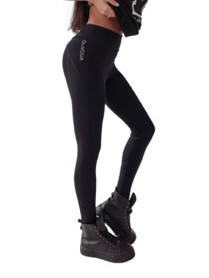 Legginsy damskie OLAVOGA HOSTE czarne - S