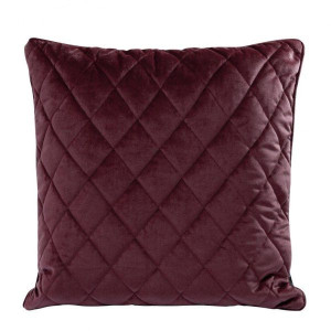 Poszewka dekoracyjna VELVET 27D Bordowa 45x45