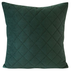 Poszewka MILO ciemno zielona pikowana 40x40