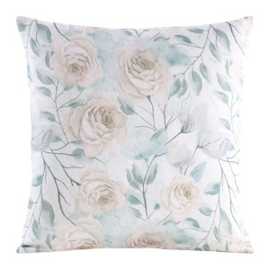 Poszewka FLORE 9 zielono kremowa 45x45 Eurofirany