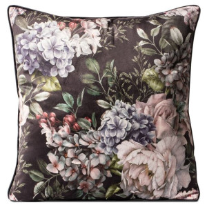 Poszewka welwetowa VELVET 63 grafitowo pudrowa 45x45 Eurofirany