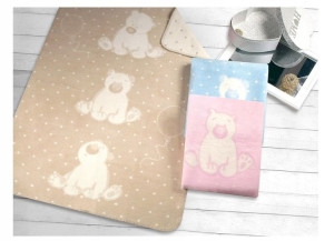 KOCYK dla Dzieci SWEET BEAR Beżowy 75x100 Greno