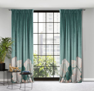 Zasłona BELDIS szałwia 140x270 Eutofirany