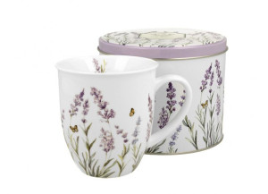 Kubek porcelana PROVANCE 400ml kwiaty lawendy