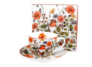 Filiżanka ze spodkiem 280 ml WILD BIRD