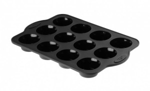 Silikonowa forma do pieczenia na muffiny 12szt SMART BLACK