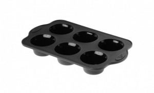 Silikonowa forma do pieczenia na muffiny 6szt SMART BLACK