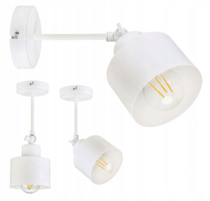 LAMPA KINKIET ścienny regulowany loft metal KUBEK