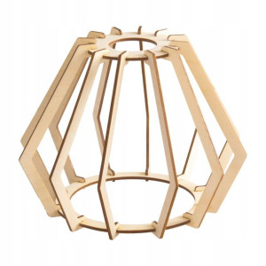 Klosz DREWNIANY do lamp na E27 LOFT BRYLANT drewno