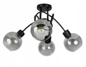 Lampa SUFITOWA żyrandol wisząca LOFT plafon szkło
