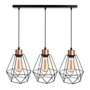 Lampa Wisząca Sufitowa Żyrandol Belka Brylant Loft