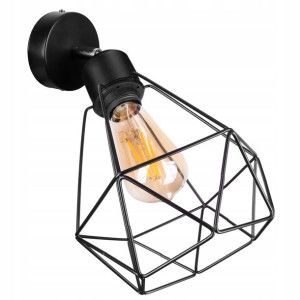 LAMPA KINKIET ŚCIENNY regulowany loft BRYLANT drut