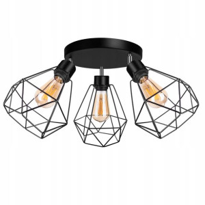 Lampa Wisząca Sufitowa Żyrandolplafon Brylant Loft