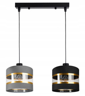 LAMPA WISZĄCA ZWIS żyrandol sufiowa Abażur 2xE27