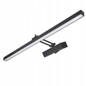 Kinkiet LED łazienkowy nad lustro 14W 60cm CZARNY