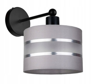 LAMPA KINKIET ścienny STAŁY E27 Abażur paski 20cm