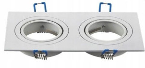 Oprawa Podwójna Halogenowa Ruchoma Aluminium +gu10