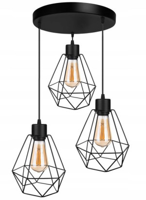 Lampa Zis Sufitowa Żyrandol Plafon Brylant Loft