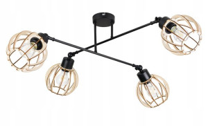 LAMPA sufitowa żyrandol regulowany LOFT drut 4 E27