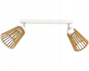 Lampa plafon żyrandol ruchomy sufit 2 Drewno eko