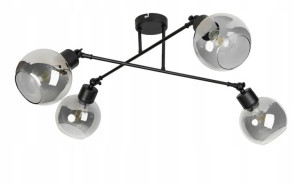 LAMPA sufitowa żyrandol regulowany LOFT ruch 4 E27
