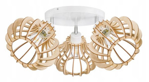LAMPA sufit plafon żyrandol Loft Drewno ruchoma 3
