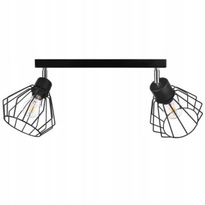 Lampa Plafon Żyrandol Regulacja Belka Brylant Loft