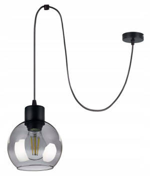 LAMPA sufitowa wisząca ZWIS Loft E27 PAJĄK SZKŁO