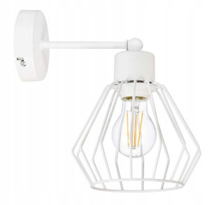LAMPA KINKIET E27 ścienny stały loft drut BRYLANT