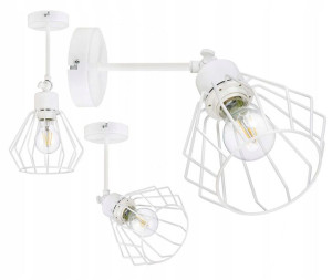 LAMPA KINKIET ścienny regulowany loft drut BRYLANT