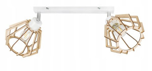 LAMPA plafon SUFITOWA ŻYRANDOL ruchomy loft DREWNO